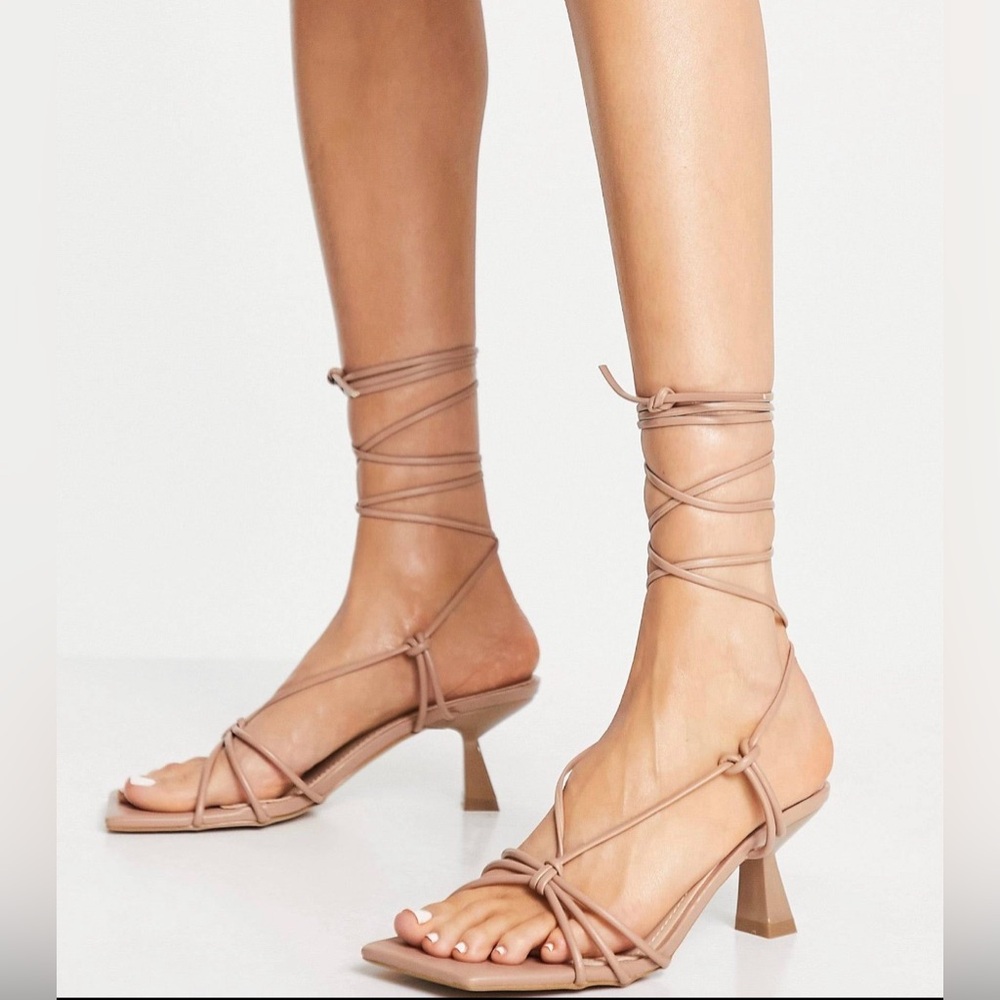 Simmi London Ankle Tie Heeled Sandal